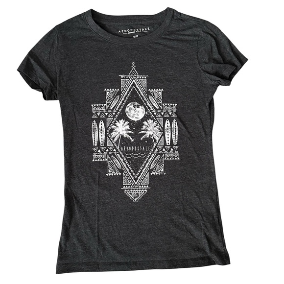 Aeropostale Tops - Aeropostale Black Graphic T-Shirt Size S